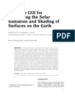 A Matlab GUI For Calculating The Solar Radiation On Earth