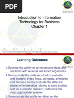 Introduction To Information Technology For Business (Presentation)