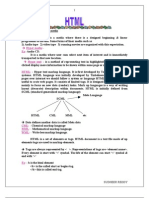 HTML Notes