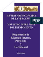 Protocolo de La Ilustre Archicofradía de La Vera Cruz U Nuestro Padre Jesus Del Prendimiento - Baena