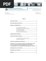 Boletín Informativo 08/12 de La Comisión Nacional de Museos, Monumentos y Lugares Históricos