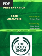 Case Analysis - The Body Shop