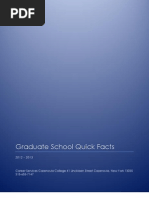 Graduate School Quick Facts 2012 2013