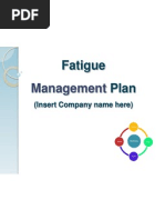 Fatigue Mangement Plan - Sample