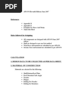 Storage Tank Calculation