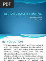 Activity Based Costing