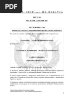 Ley 269 Ley General de Derechos y Políticas Lingüísticas