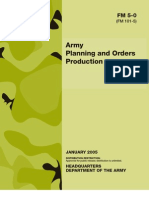 Army Planning and Orders Production FM 5-0