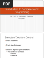 Introduction To Computers and Programming: Let Us C by Yashavant Kanetkar