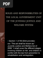 Roles and Responsibilities of The Local Government Unit