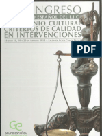 Pasíes, T. Et Al. Criterios Intervención Vidrio Arqueológico. GEIIC 2012