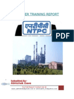 Summer Training in Thermal Power Plant (NTPC)