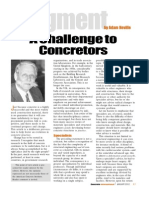 A Challenge To Concretors: by Adam Neville