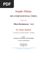 Joseph Alleine: HIS COMPANIONS & TIMES A Memorial of "Black Bartholomew," 1662. by Charles Stanford.