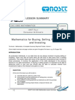 Lesson 5-Consumer Arithmetic - Unlocked