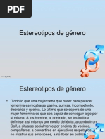 Estereotipos de Género