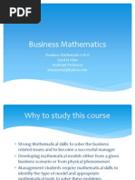 Applied Mathematics For Business, Economics and Social Science