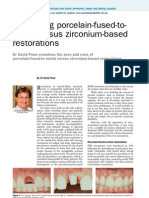 No31 Comparing Porcelain-fused-To-metal Versus Zirconium-Based Restorations