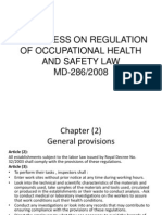 Awareness On Regulation of Occupational Health and Safety