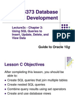 ITBIS373 Database Development: Guide To Oracle 10g