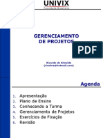 Unidade 01 - Aula 01 - Fundamentos de Gerenciamento de Projetos