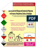 Identificacion de Riesgos de Sustancias Peligrosas en Envases y Recipientes, Bultos y Embalajes