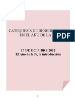 Catequesis de Benedicto XVI en El Año de La Fe. 17 Octubre 2012