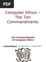 Computer Ethics - The Ten Commandments