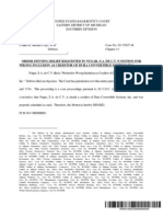 Order Denying Relief Requested in Nugar, S.A. de C.V.'S Motion For Wrong Inclusion As Creditor of Dura Convertible Systems Inc