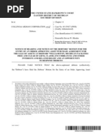 Hearing Date (If Necessary) : March 29, 2007 at 9:30 A.M. Objection Deadline: March 27, 2007 at 4:00 P.M