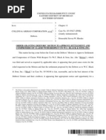 Order Granting Debtors' Motion To Approve Settlement and Compromise of Claims With Respect To W.C. Black & Sons, Inc