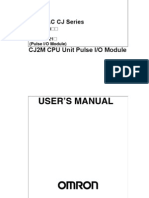 User'S Manual: CJ2M CPU Unit Pulse I/O Module