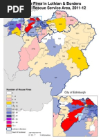 Edinburgh and Lothians Fire Hot Spots