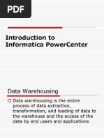 Introduction To Informatica Powercenter