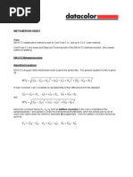 Metamerism Index