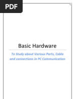 To Study About Various Parts, Cable and Connections in PC Communication