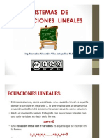 Sistemas de Ecuaciones Lineales