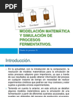 Modelación Matemática y Simulación de Procesos Fermentativos