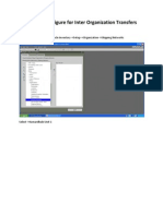 How To Configure For Inter Organization Transfers