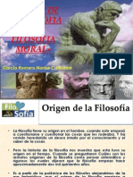 Origen de Filosofia y Filosofia Moral