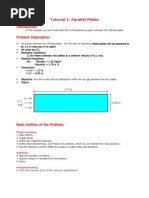 Problem Description:: Tutorial 1: Parallel Plates