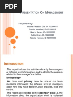 Presentation On Management