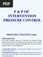 P&Pof Intervention Pressure Control