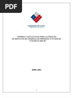 Minsal - Normas y Guía Clínica para La Atención en Servicios de Urgencia de Personas Víctimas de Violencia Sexual - Chile - 2004l