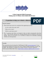 Clinical Prediction Rule CASP Checklist