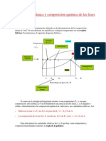 Regla de La Palanca y Composición Química de Las Fases