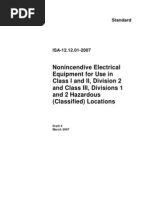 Nonincendive Electrical Equipment For Use in Class I and II, Division 2 and Class III, Divisions 1 and 2 Hazardous (Classified) Locations