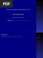 Analyse Quantitative TD2