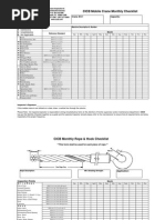 Mobile Crane Monthly Checklist