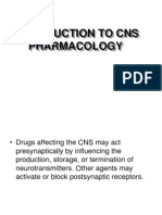 Introduction To Cns Pharmacology